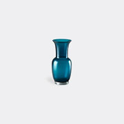 Venini Vases Blue Satin Uni In Blue Satin