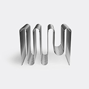 AYTM 'curva' Magazine Holder -  Organising Silver Uni