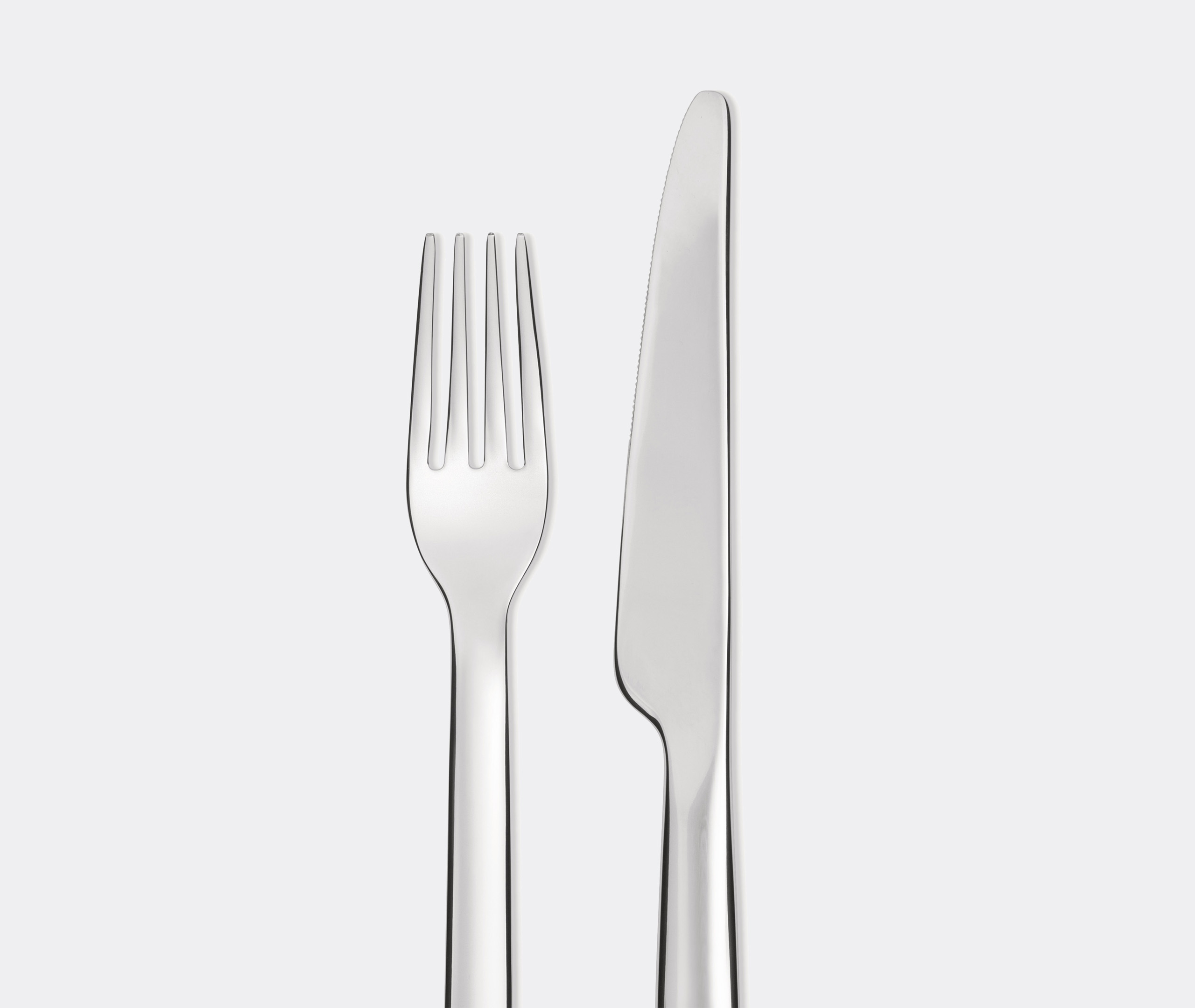 Alessi Cutlery Silver Uni In Silver