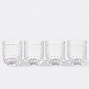 POLSPOTTEN 'rooftop' Tumbler, Set Of Four, Clear -  Glassware Transparent Uni