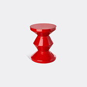 Polspotten Red Zig Zag Stool In Red