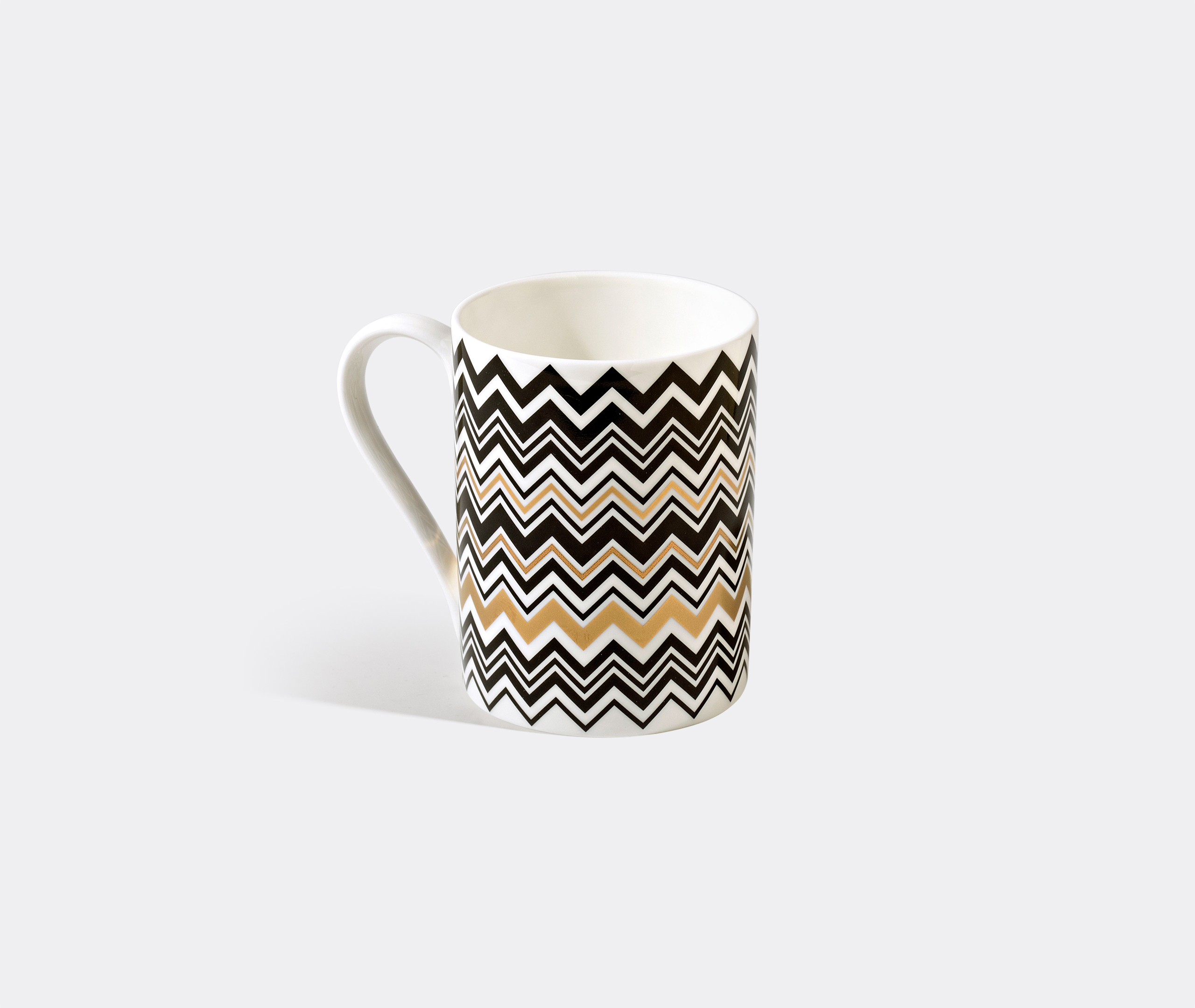 Missoni Zigzag-print Porcelain Mug (7,5cm) In Multicolour