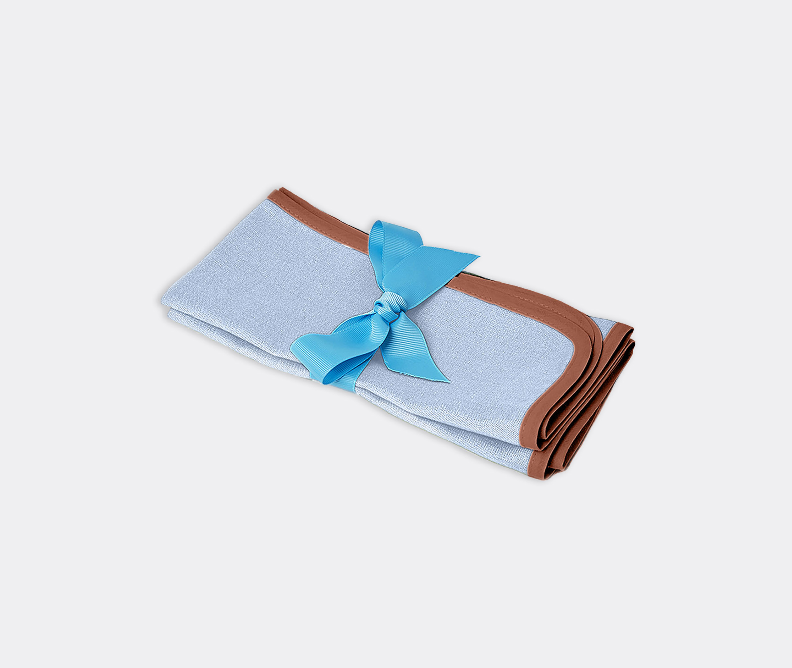 La Doublej Table Linens Blue Uni In Blue