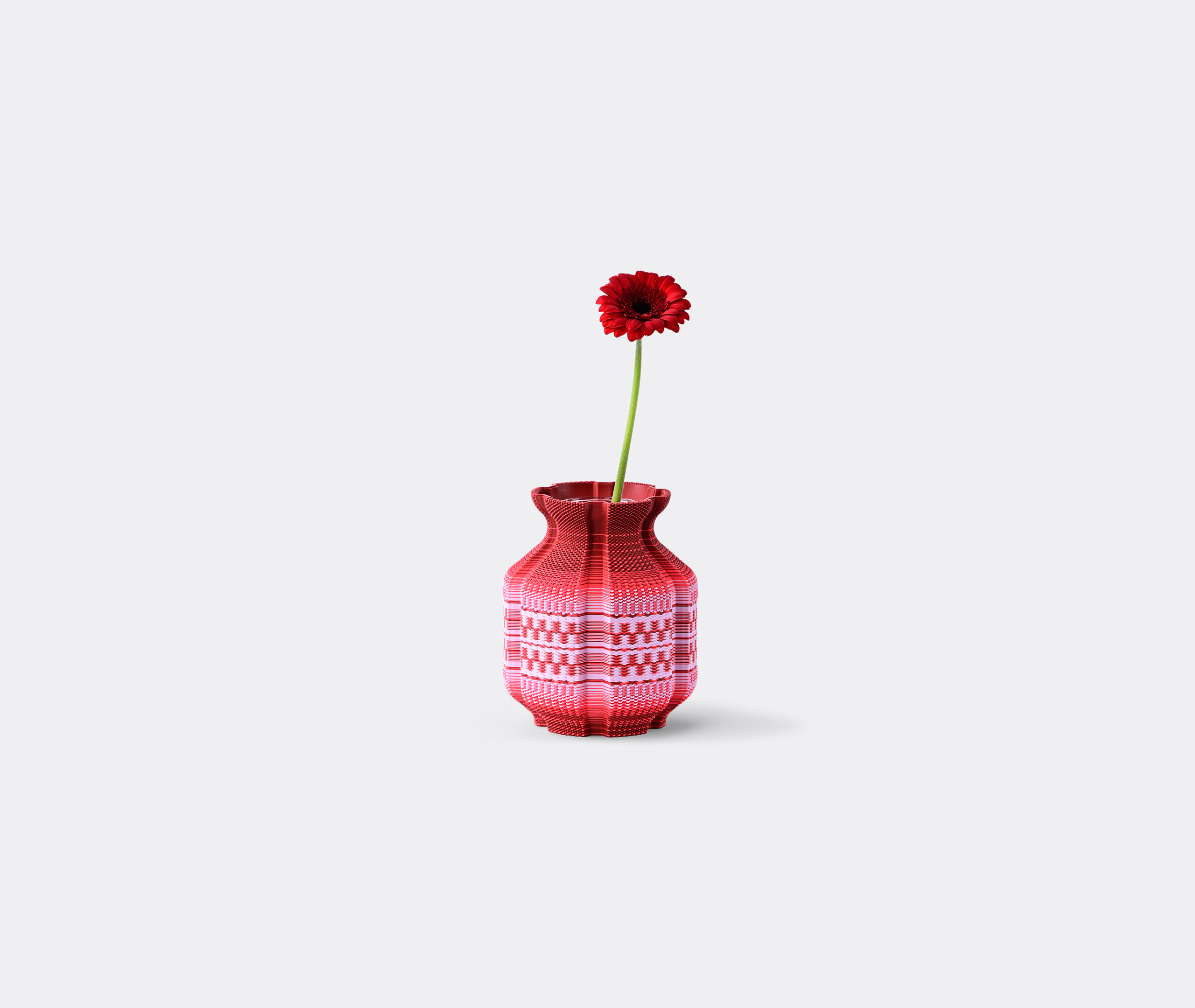 Wontek Ancient Aliens Geometric-patterned Vase In Red