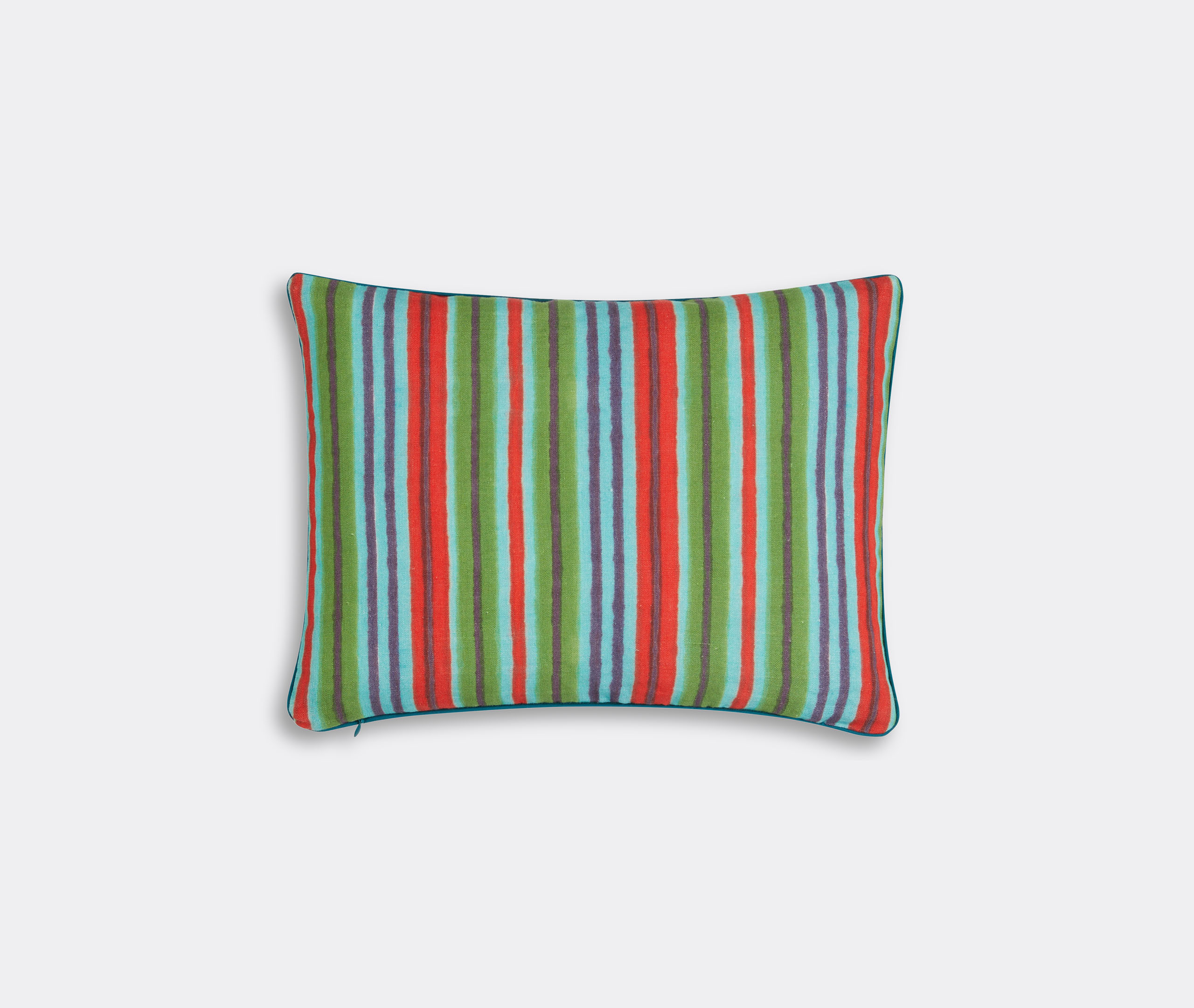 Lisa Corti Royal Palace Rectangular Linen Cushion In Multicolor