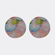 Les-Ottomans 'ortensie' Dessert Plate, Set Of Two -  Tableware Multicolor Uni