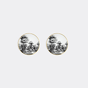 Simone Guidarelli Home 'imperial Garden' Coaster, Set Of Two, Black And White -  Barware Multicolour Uni
