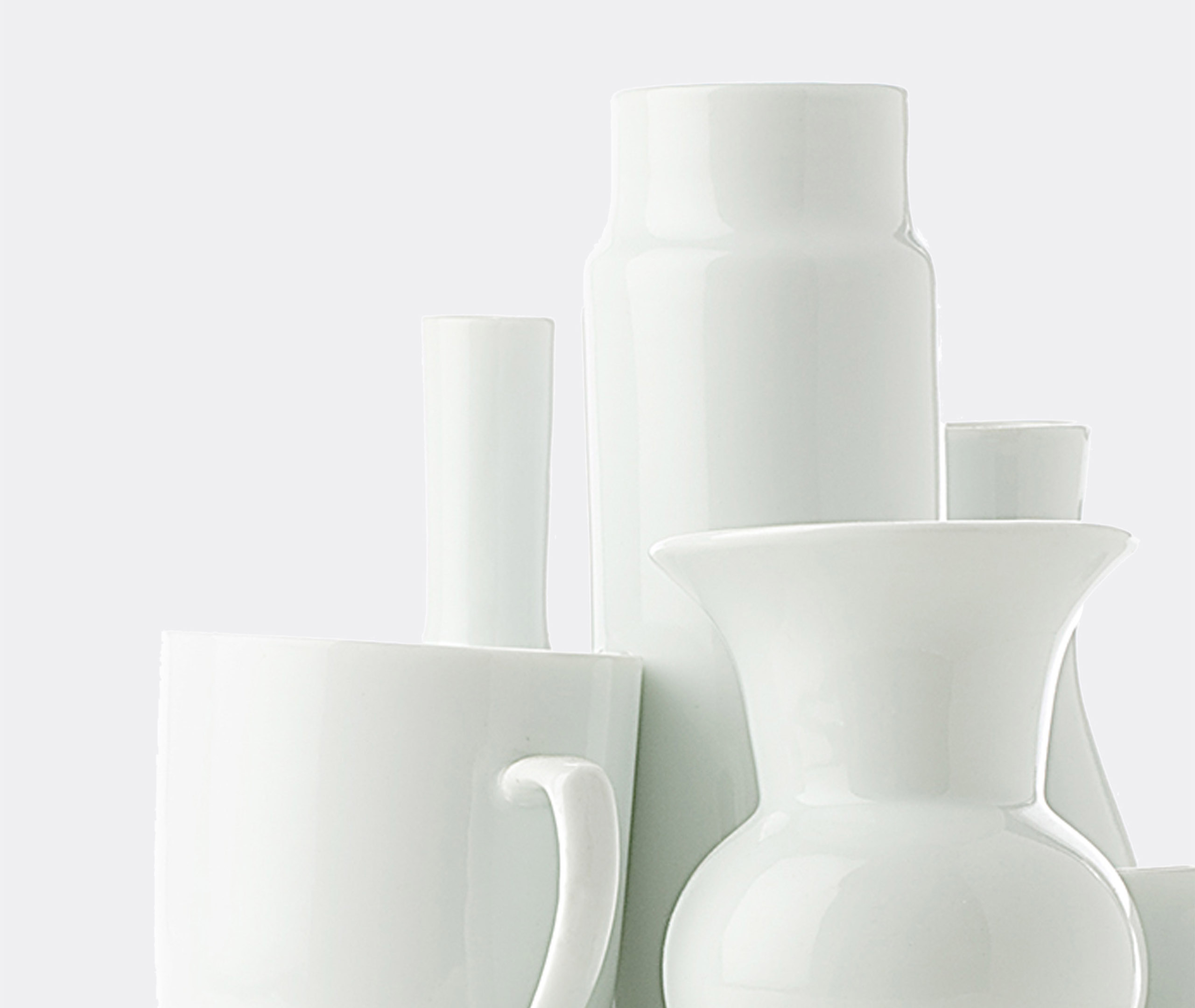 Polspotten Vases White Uni In White