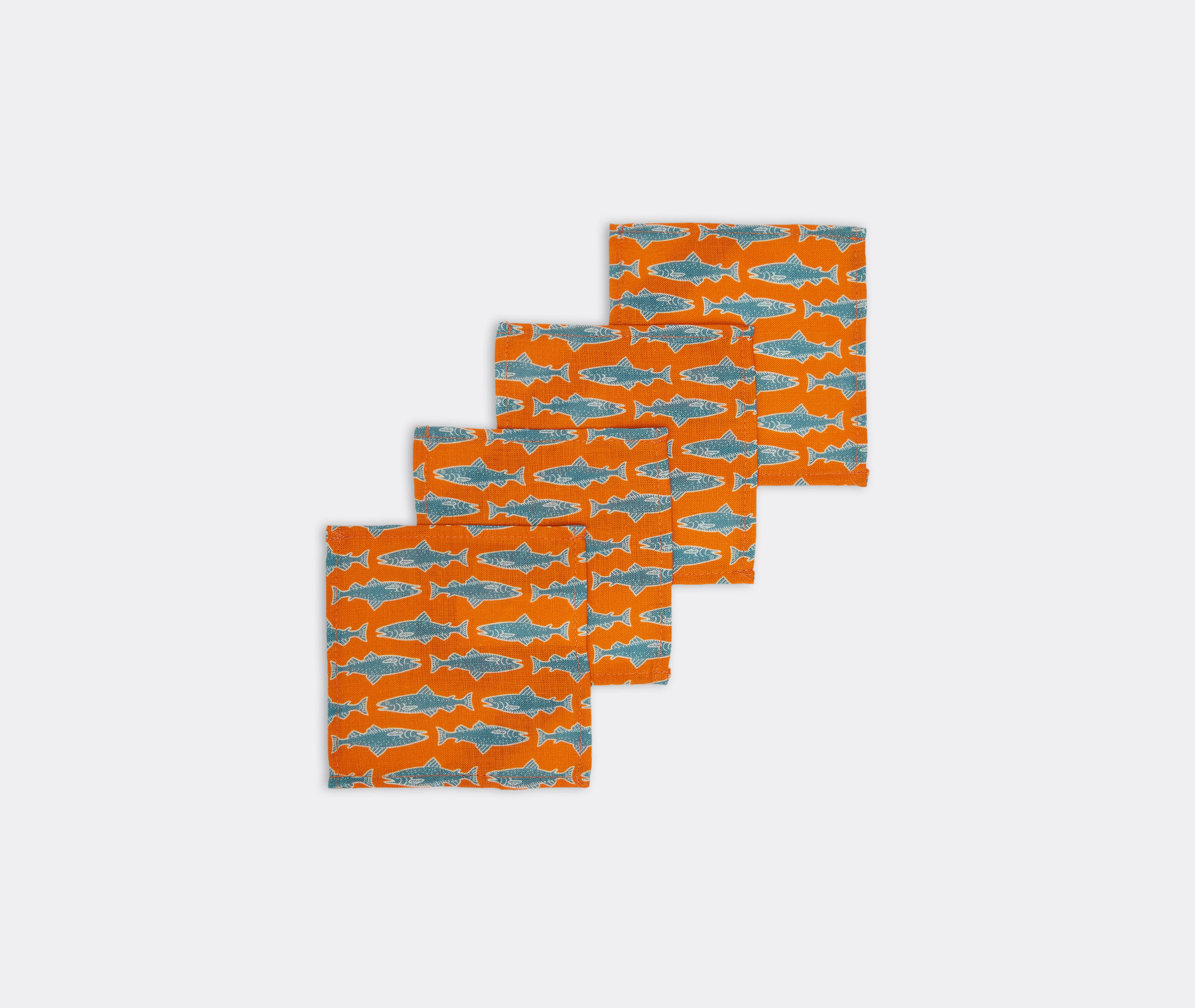 La Doublej Table Linens Orange Uni In Orange