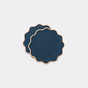 La Doublej Table Linens Blue Uni In Blue