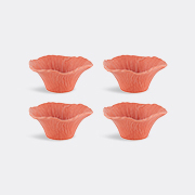 Bordallo Pinheiro 'maria Flor' Dessert Bowl, Set Of Four, Orange -  Tableware Multicolor Uni
