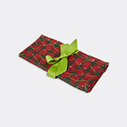 La DoubleJ 'cherries Verde' Large Napkin, Set Of Two -  Table Linens Green Uni