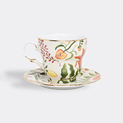 La DoubleJ 'eden Big Mama' Cup And Saucer -  Tea And Coffee Multicolour Uni