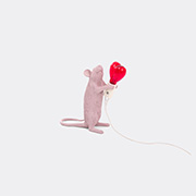 Seletti 'mouse Valentine's Day' Lamp, Eu And Usb Plug -  Lighting Pink Uni