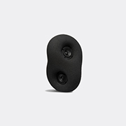Transparent 'acoustic Sculpture', Black -  Audio Black Uni