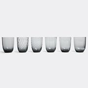 Nasonmoretti Glassware Grey Uni In Grey