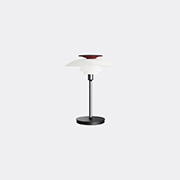 Louis Poulsen 'ph 2/1 80' Led Portable Table Lamp, Opal White, Red And Chrome, Uk Plug -  Lighting Multicolor Uni