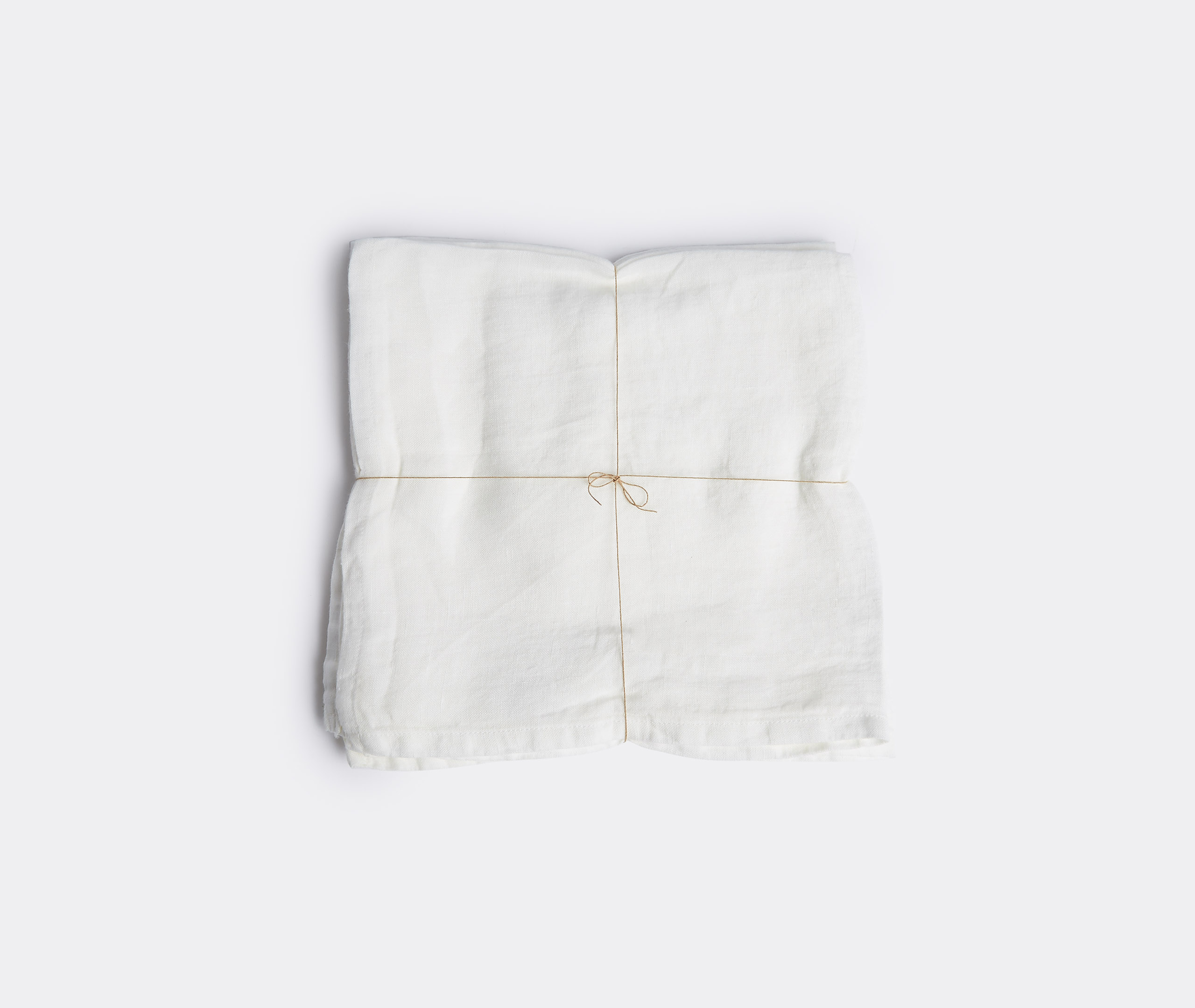 Once Milano Table Linens White Uni In White