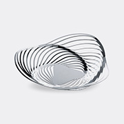 Alessi 'trinity' Fruit Bowl, Silver -  Serving And Trays Steel Uni