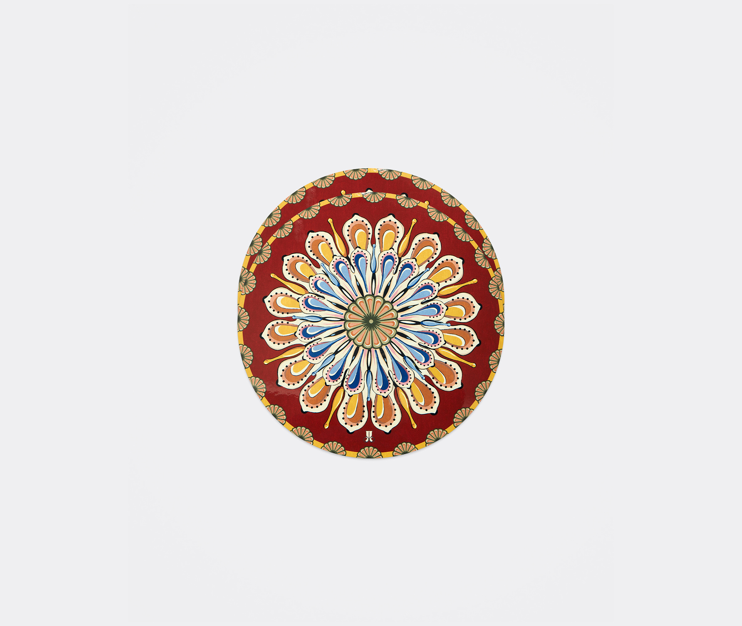 La Doublej Printed Disk Placemats (set Of Two) In Multi