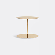 Cappellini 'gong Lux' Table -  Tables And Consoles Brass Uni
