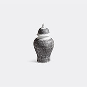 Cassina 'post Scriptum' Curved Container, Black -  Vases Black And White Uni