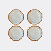 Les-Ottomans 'bamboo' Dinner Plate, Set Of Four -  Tableware Multicolor Uni