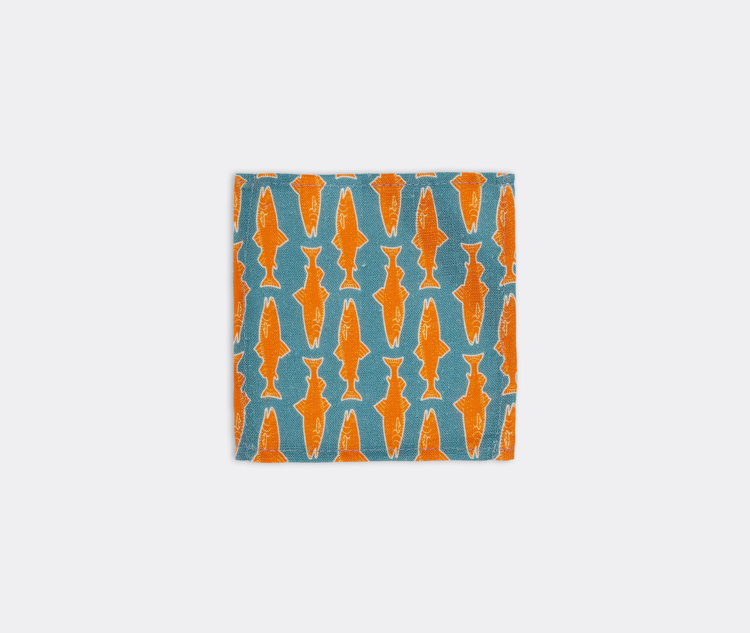 LA DOUBLEJ TABLE LINENS BLUE UNI