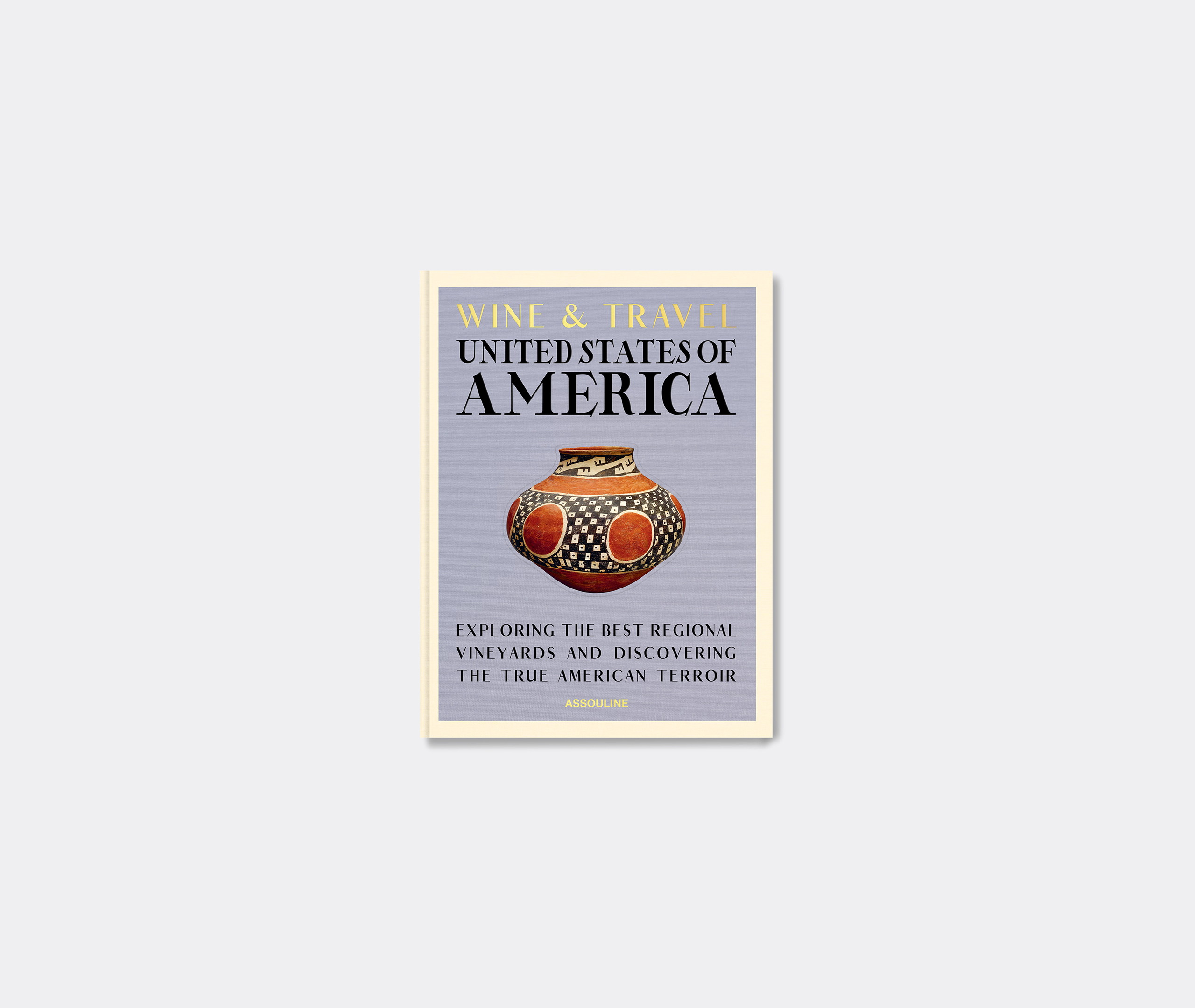 Assouline Wine & Travel United States Of America Hardcover Book In Blue