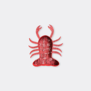 Les-Ottomans 'lobster' Basket, Red -  Serving And Trays Red Uni
