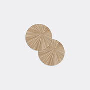 HestiaLiving 'soleil' Round Tablemat, Set Of Two, Fawn -  Table Linens Fawn Uni