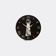 Fornasetti 'serratura' Desk Clock -  Mirrors And Clocks Gold/black/white Uni