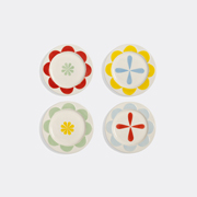 &k Amsterdam 'folk' Dessert Plate, Set Of Four, Multicolor -  Tableware Multicolor Uni