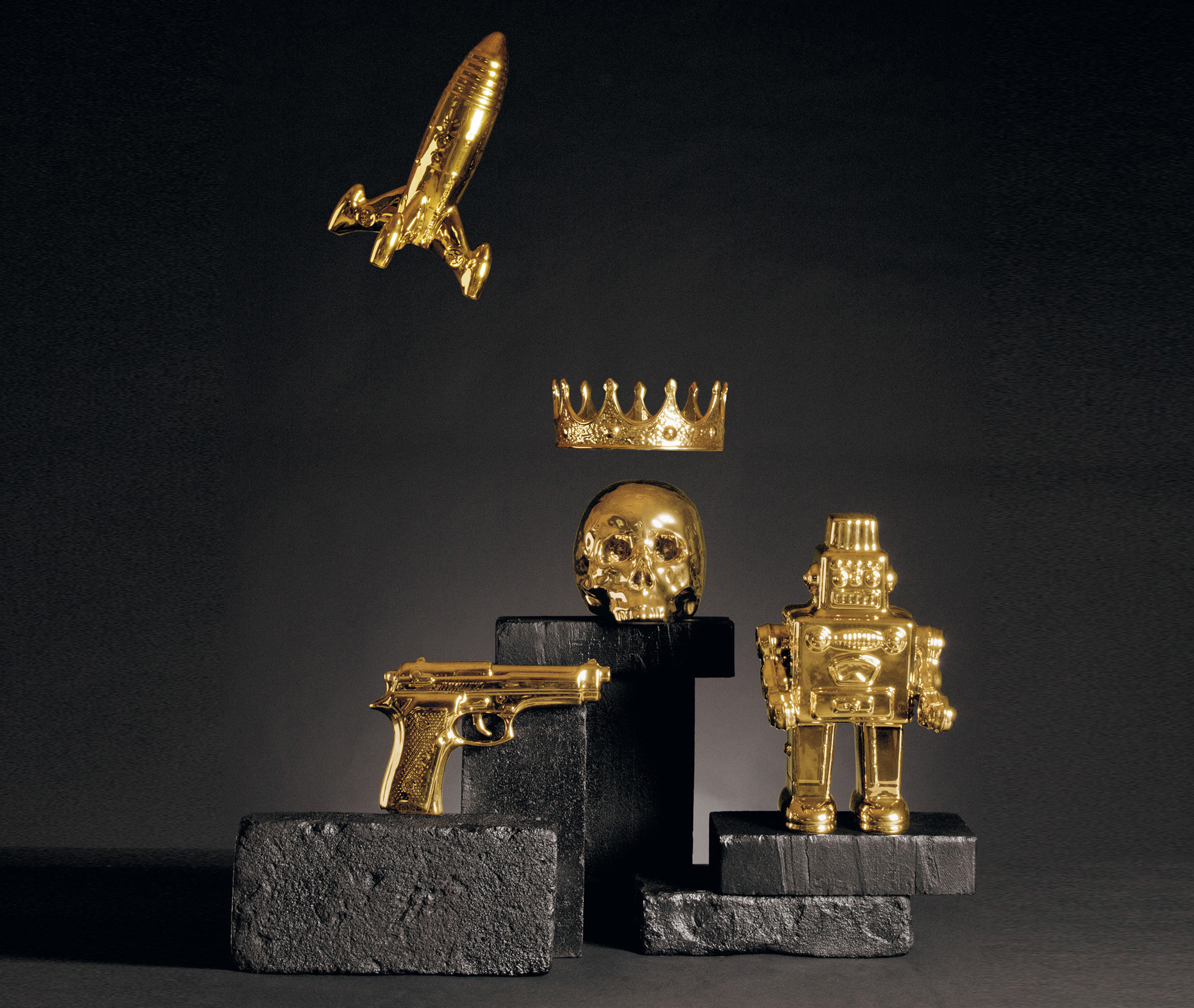 Seletti Decorative Objects Gold Uni In Gold