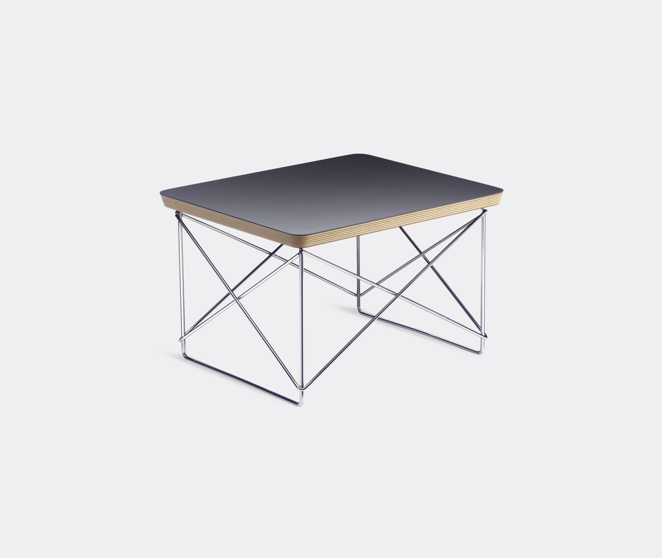 Vitra Small Black Occasional Ltr Table In Black