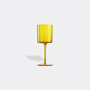 NasonMoretti 'gigolo' Water Glass, Striped Yellow -  Glassware Yellow Uni
