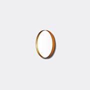 Poltrona Frau 'ren' Round Mirror, Small -  Mirrors And Clocks Light Brown Uni