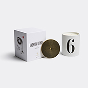 L'Objet 'jasmin D'inde No 6' Candle -  Candlelight And Scents White / Black Uni