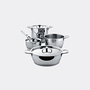Alessi 'pots & Pans' Cookware Set, Seven Pieces -  Kitchen And Tools Silver Uni
