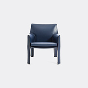 Cassina 'cab 413' Armchair, Leather, Blue -  Seating Blue Uni