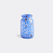 Hay 'splash' Roll Neck Vase, Medium -  Vases Blue Uni