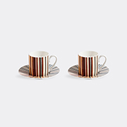 Missoni 'stripes Jenkins' Coffee Cup And Saucer, Set Of Two, Beige -  Tea And Coffee Multicolour Uni