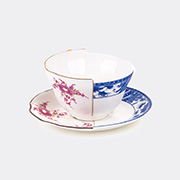 Seletti 'hybrid Zenobia' Teacup With Saucer -  Tea And Coffee Multicolor Uni