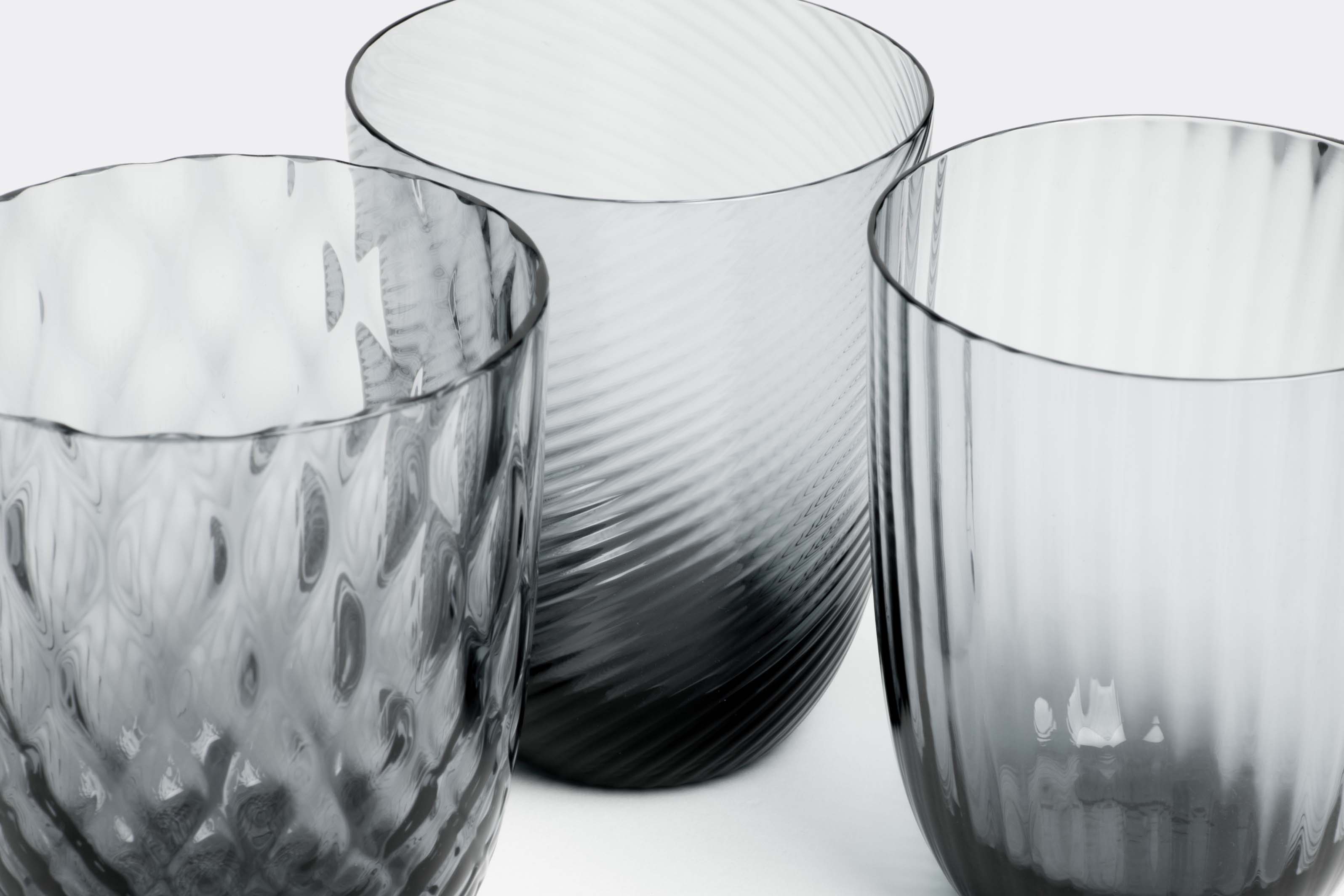 Nasonmoretti Glassware Grey Uni In Grey