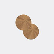 HestiaLiving 'soleil' Round Tablemat, Set Of Two, Bronze -  Table Linens Bronze Uni