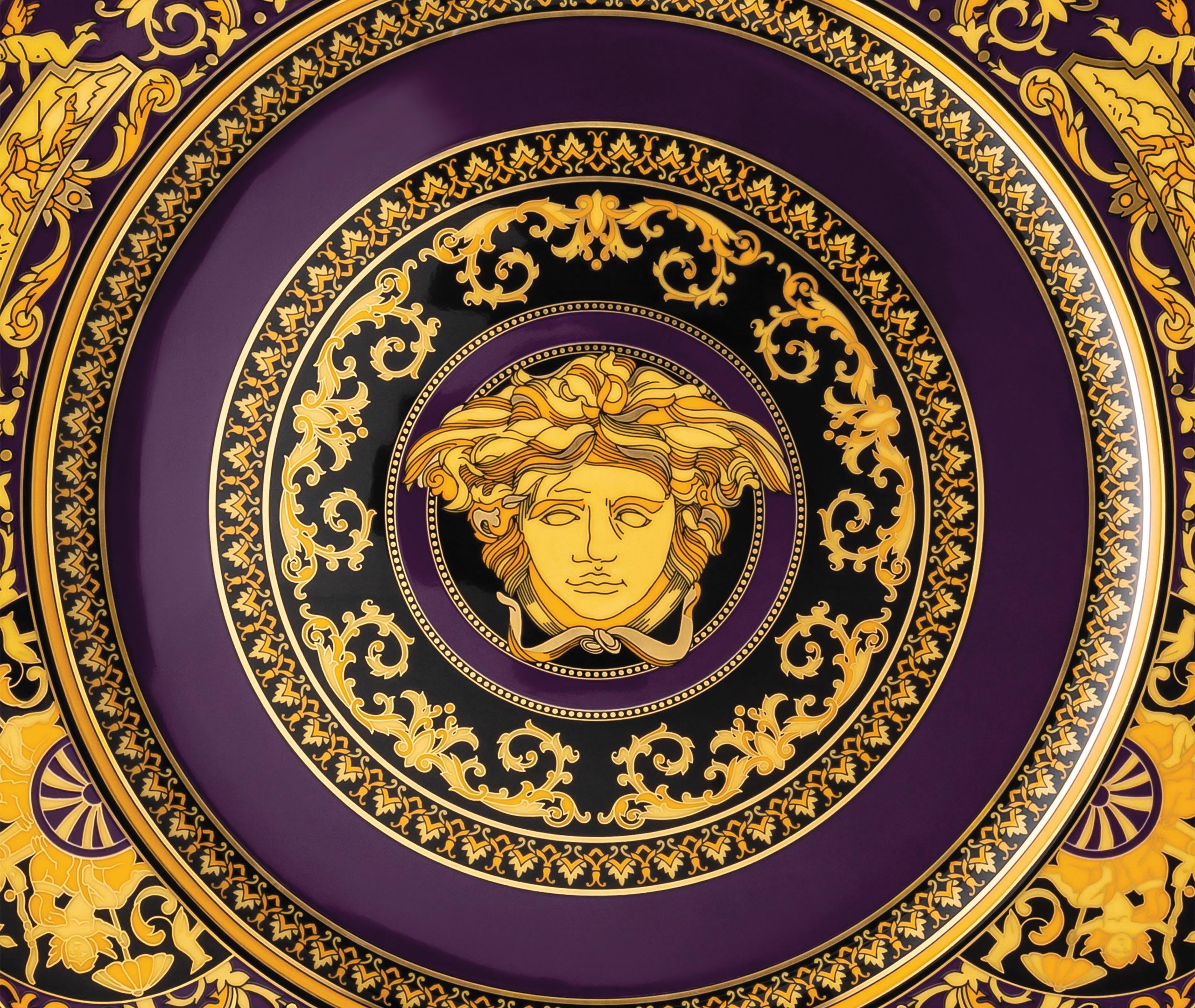Rosenthal Tableware Violet In Violet, Gold