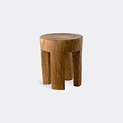 POLSPOTTEN 'round Four Square Legs' Stool -  Seating Multicolour Uni