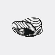 Alessi 'trinity' Basket, Black -  Serving And Trays Black Uni