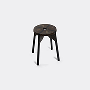 Zanat 'tattoo Peacock' Stool -  Seating Black Uni