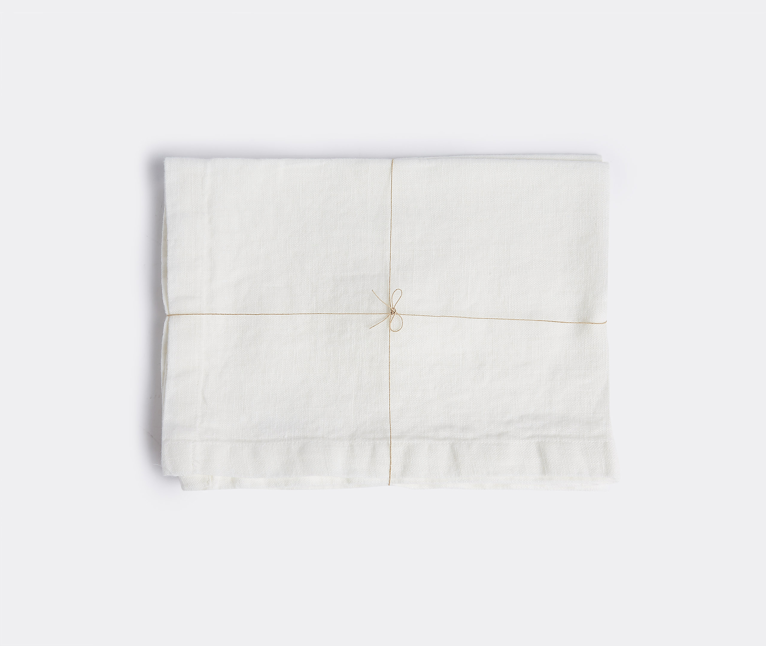 Once Milano Table Linens White Uni In White
